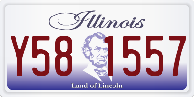 IL license plate Y581557