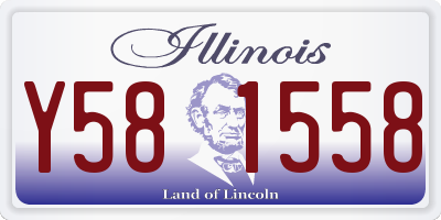 IL license plate Y581558