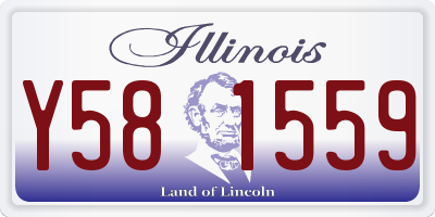 IL license plate Y581559