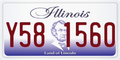 IL license plate Y581560