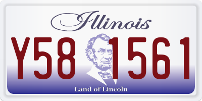 IL license plate Y581561