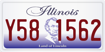 IL license plate Y581562