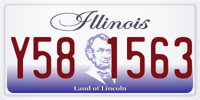 IL license plate Y581563