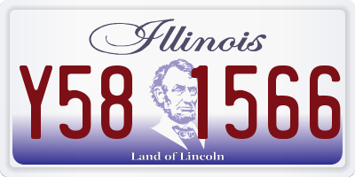 IL license plate Y581566