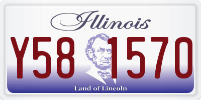 IL license plate Y581570