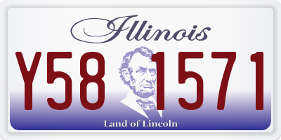 IL license plate Y581571