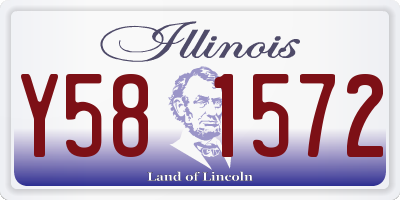 IL license plate Y581572