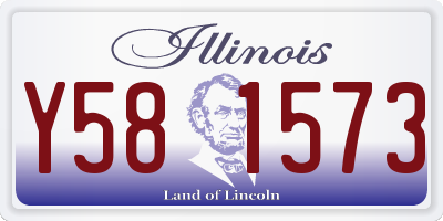 IL license plate Y581573