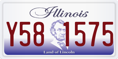 IL license plate Y581575