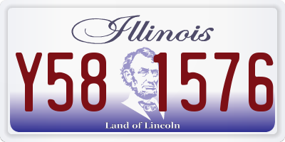 IL license plate Y581576