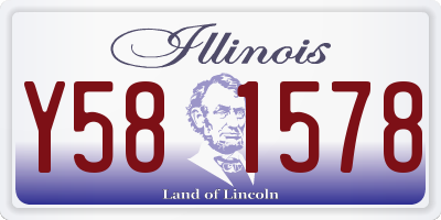 IL license plate Y581578