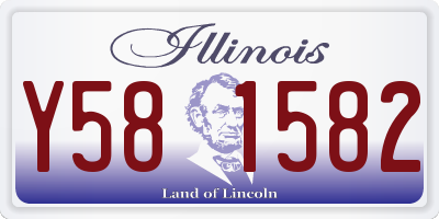 IL license plate Y581582