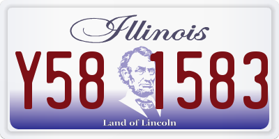 IL license plate Y581583