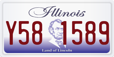 IL license plate Y581589