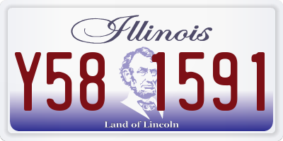 IL license plate Y581591