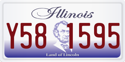 IL license plate Y581595
