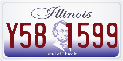 IL license plate Y581599