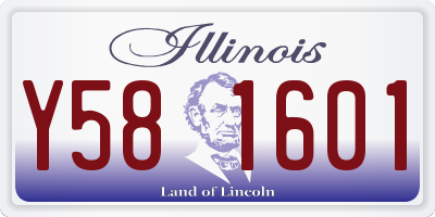 IL license plate Y581601