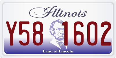 IL license plate Y581602