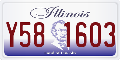 IL license plate Y581603