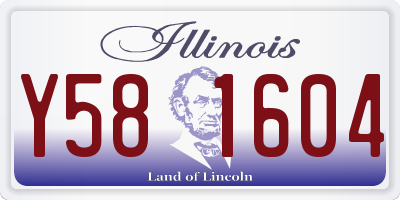 IL license plate Y581604