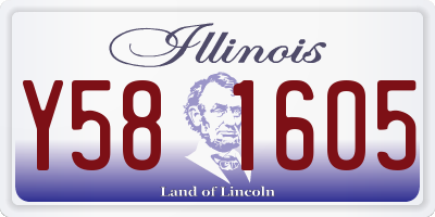 IL license plate Y581605