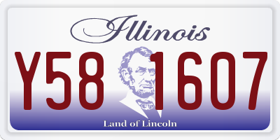 IL license plate Y581607