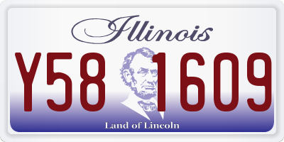 IL license plate Y581609