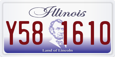 IL license plate Y581610