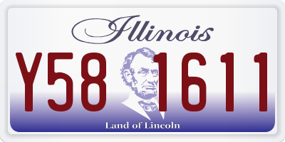 IL license plate Y581611