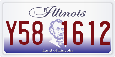 IL license plate Y581612