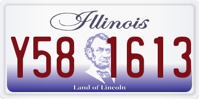 IL license plate Y581613