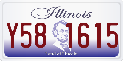 IL license plate Y581615
