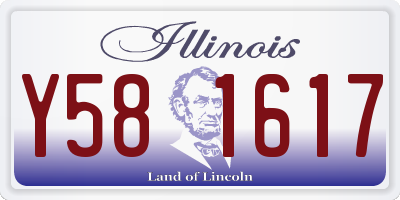 IL license plate Y581617