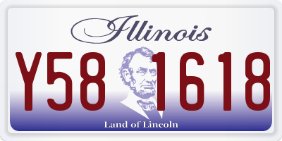 IL license plate Y581618