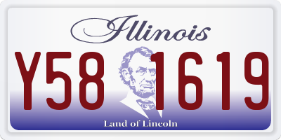 IL license plate Y581619