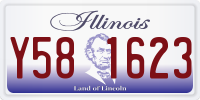 IL license plate Y581623