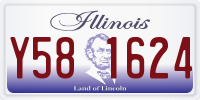 IL license plate Y581624