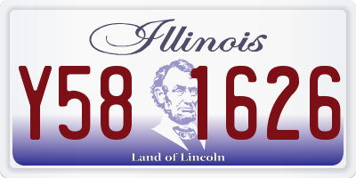 IL license plate Y581626