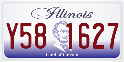 IL license plate Y581627