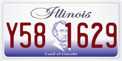 IL license plate Y581629