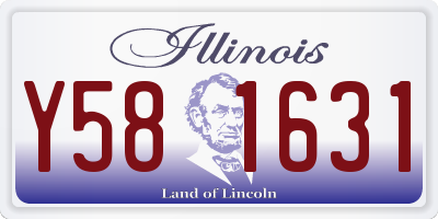 IL license plate Y581631