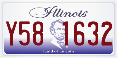 IL license plate Y581632