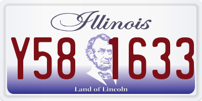 IL license plate Y581633