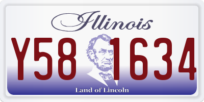 IL license plate Y581634