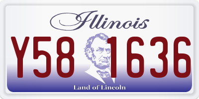 IL license plate Y581636