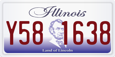 IL license plate Y581638