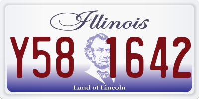 IL license plate Y581642
