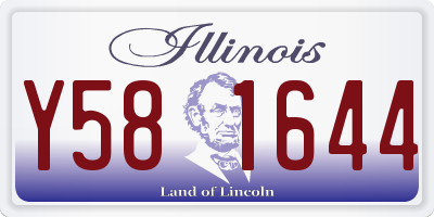 IL license plate Y581644