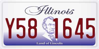 IL license plate Y581645